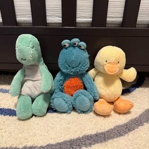 Carter's Plush Toy Set - Green, Blue, and Yellow